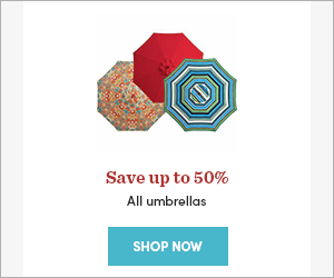 World Market ad umbrella product mockup