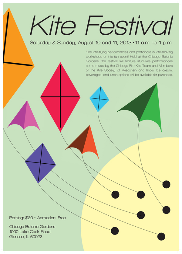 Kite festival poster image